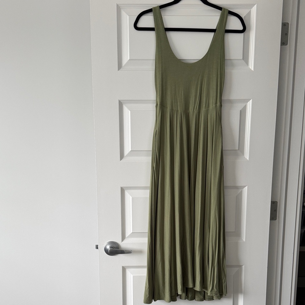 Athleta Sage Green Maxi Dress